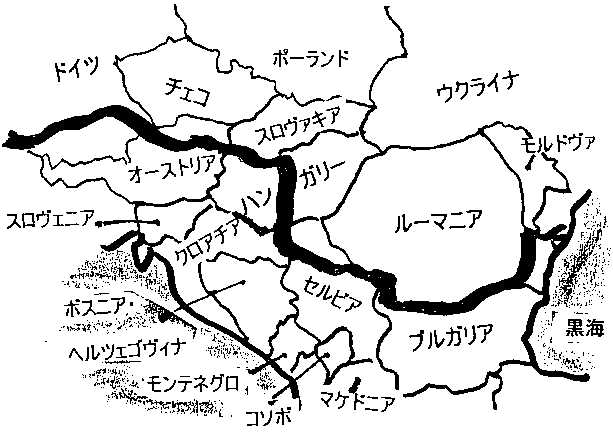 ドナウ川と周辺の国々　（C）ザ・フェニックスホール